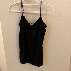 Forever21 black v neck tank top M